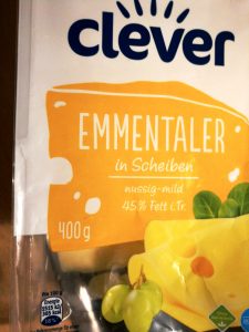 Clever Emmentaler Verpackung